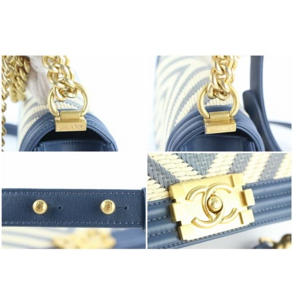 Chanel Boy Limited Edition Chevron Leather Bag - Picture 5 of 6